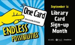 September is Library Card Sign-up month