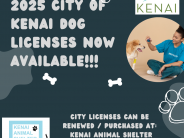 2025 City of Kenai Dog Licenses Now Available
