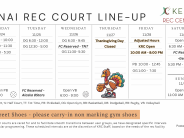 UP NEXT : Week of 11/24/25 at Kenai Recreation Center 