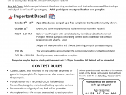 No- Carve Pumpkin Decorating Contest Instructions 