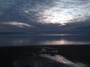 Kenai North Beach at dusk.