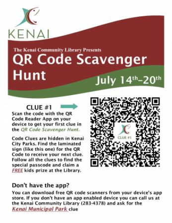 QR Code Scavenger Hunt Clue #1